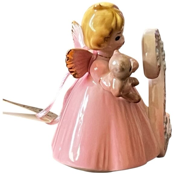 Vintage Josef Originals Birthday Angel Age 2 Pink Dress Teddy Bear Japan w/ Tag - Picture 3 of 10